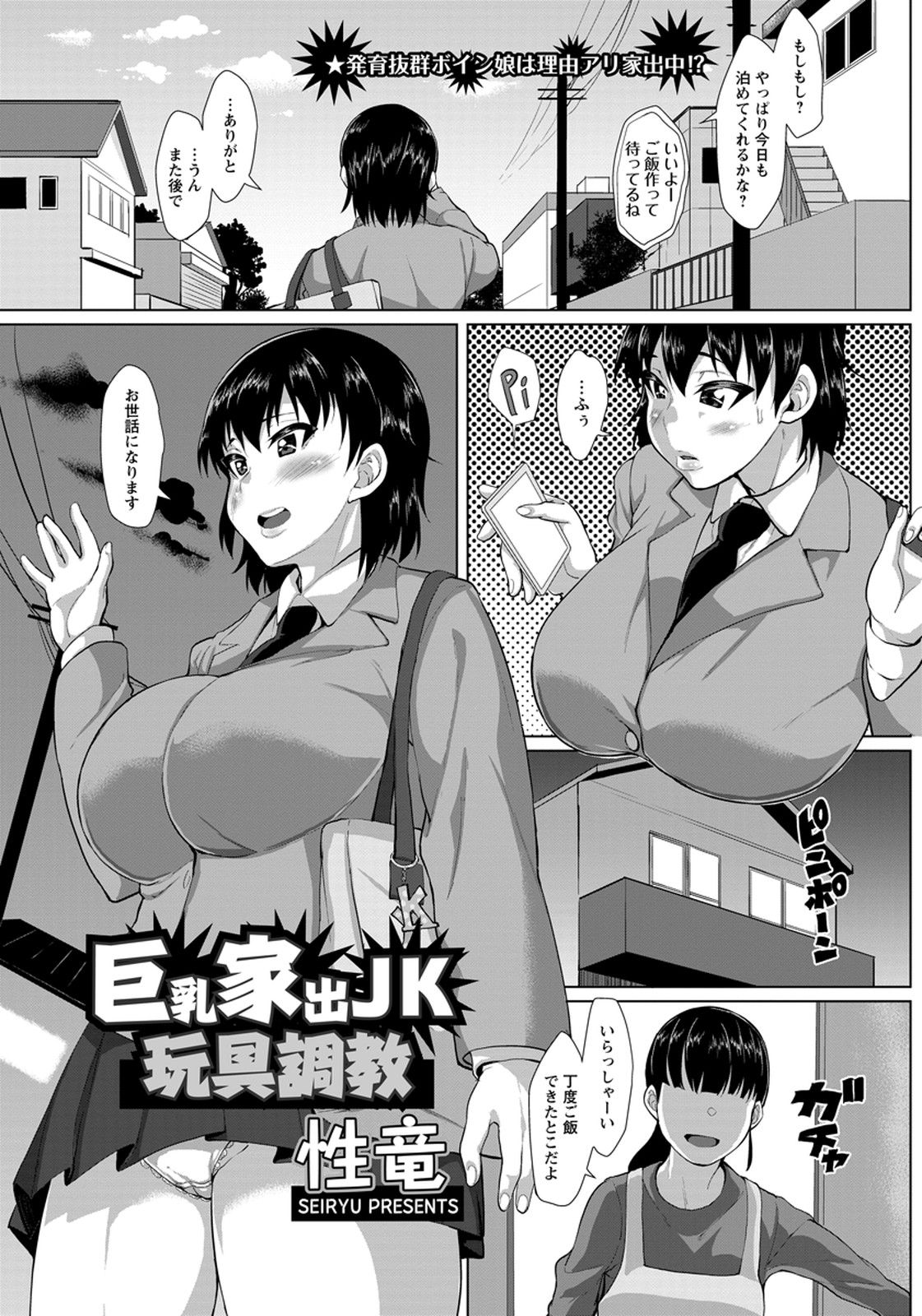 [性竜] 巨乳家出JK玩具調教